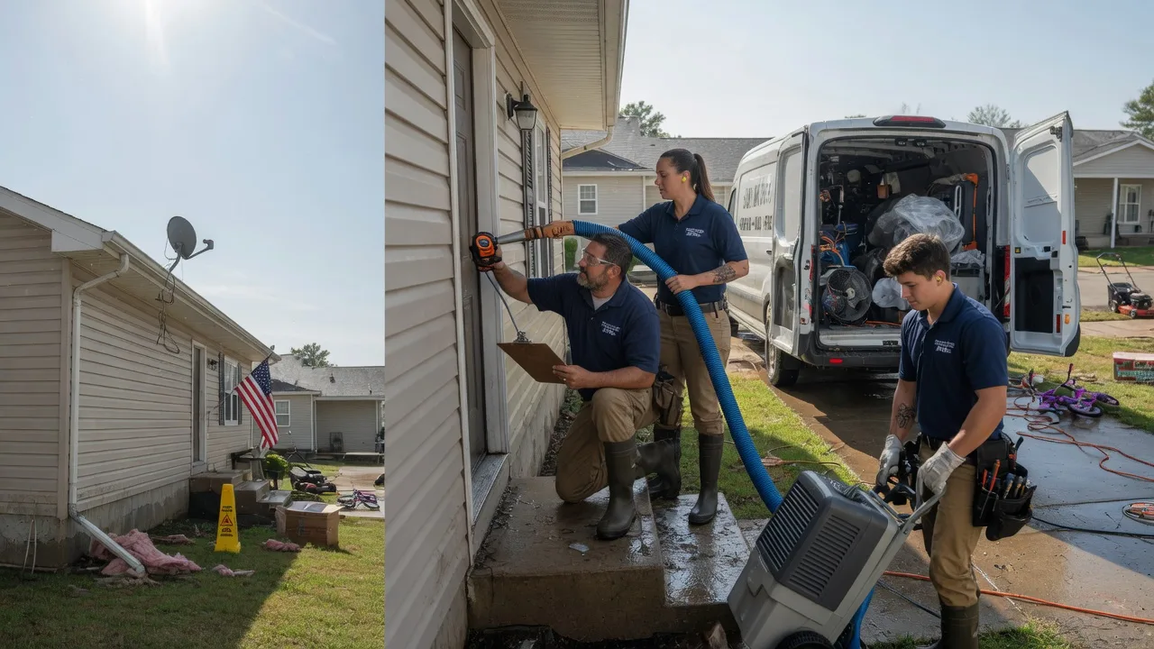 Ceiling Water Damage Restoration in Humboldt, KS near me